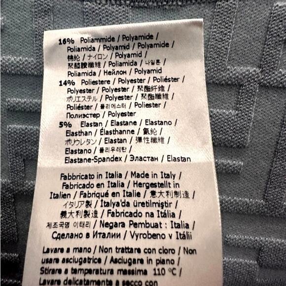 FENDI FF Jacquard Slim Fit - Long Sleeved Crewneck Dress - Picture 3 of 8